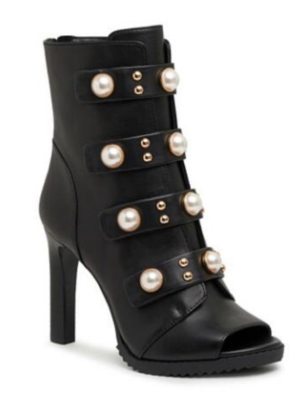 Chic Karl Lagerfeld Paris Pearl Embellished Boots